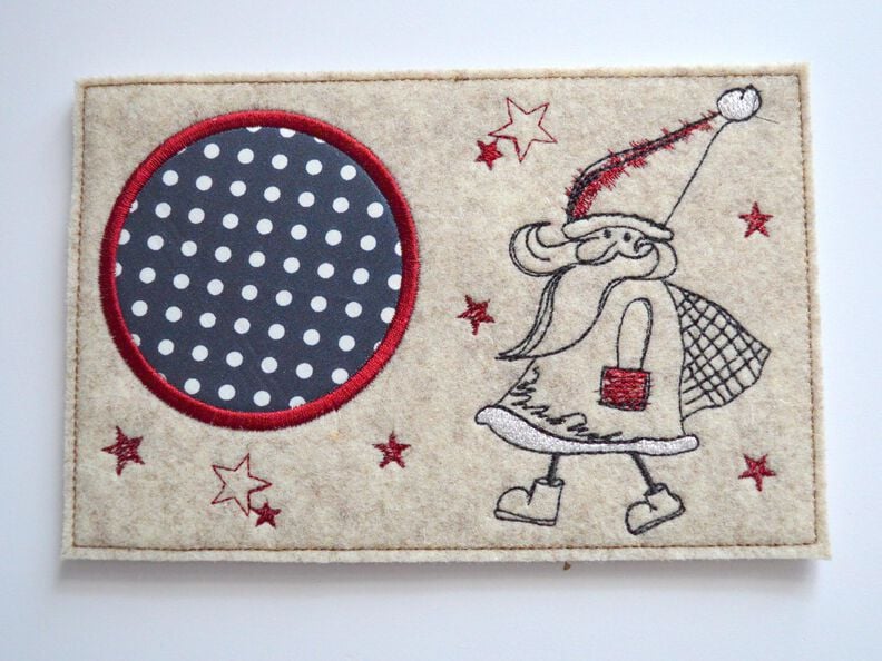  Stickdatei Mugrug Nikolaus 13x18cm und 13x20cm image number 2