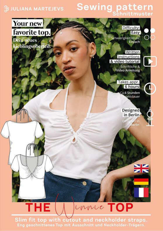 Schnittmuster nach Maß: Neckholder Top Damen image number 8