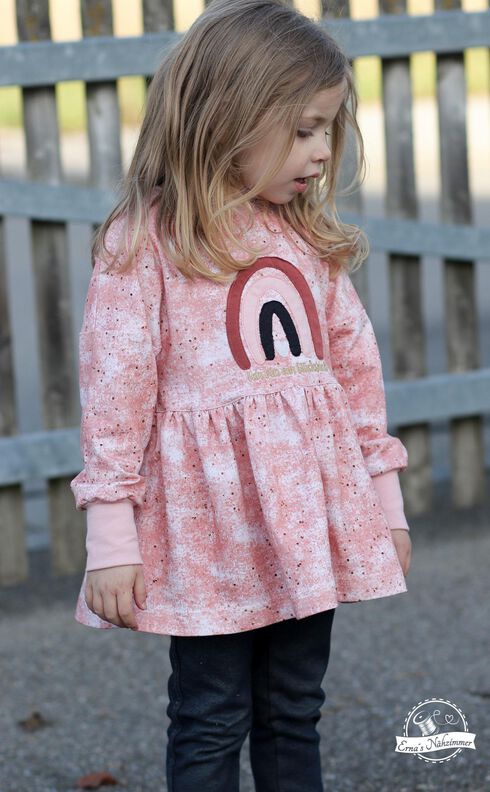 *Girls Sweater Dress*Sweater Hoodiekleid Ballonärmel  image number 9