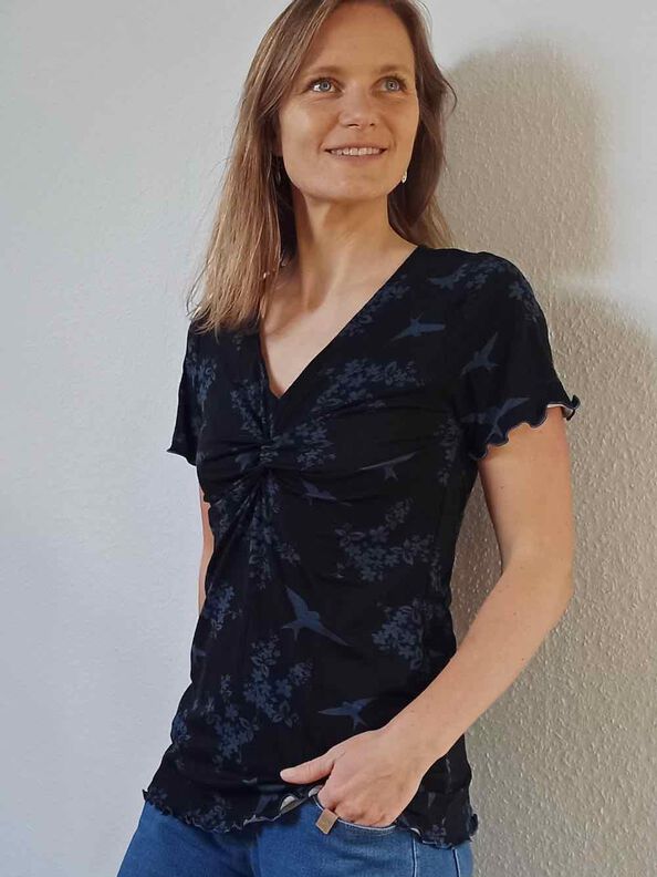 Knotenshirt "ADINA", Nähanleitung & Schnitt Gr. 158-46 image number 7