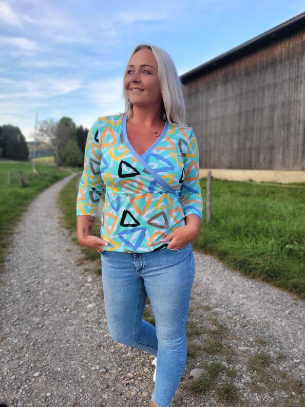Wickelshirt EDLING Gr, 34-54 Ebook Schnittmuster image number 8