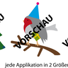 Weihnachtspulli Applikationen Tannenbaum Rotkehlchen thumbnail number 2