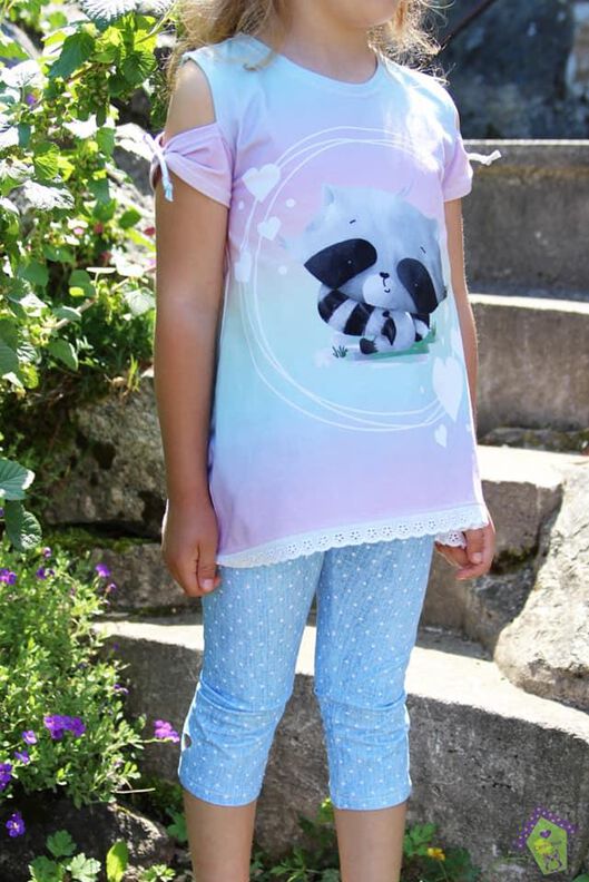 Sommershirt ALLEGRA Gr. 110-164 cut out Schleife image number 7