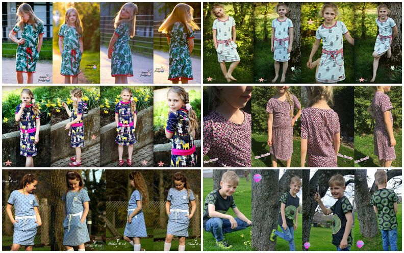 Kleid/Shirt Kinder Schnittmuster Gr. 134-176-deine HELMA #41 image number 9