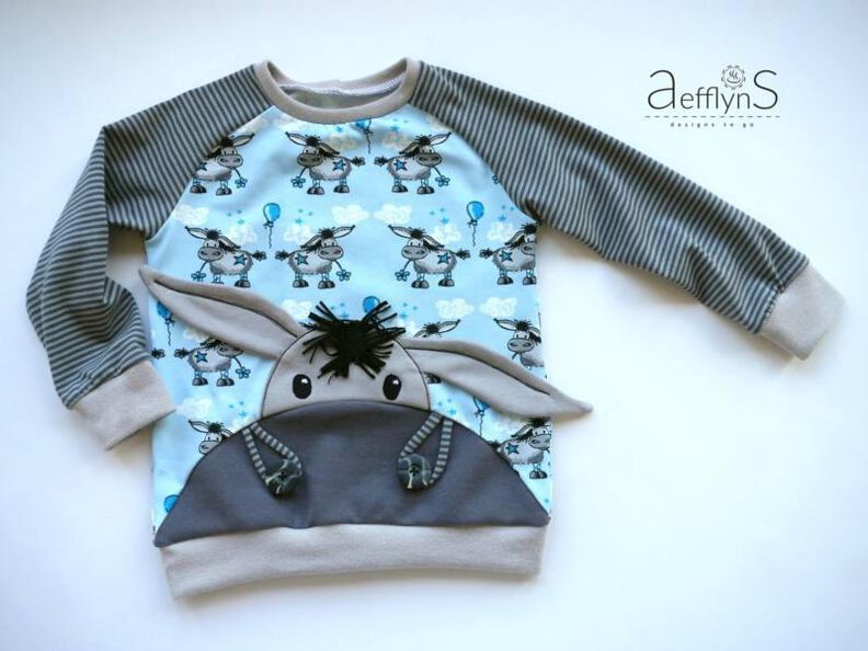 Kinder Pullover mit Teilung Shirt MiniMars ♥ Gr. 62-128 image number 6