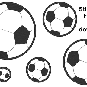 Stickdatei Fussball Fußball