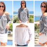 Bluse, Carmenbluse "Gesine", Schnittmuster Gr. 158-46 thumbnail number 3