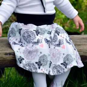 Kinder Rock aus Musselin mit Schnittmuster nähen