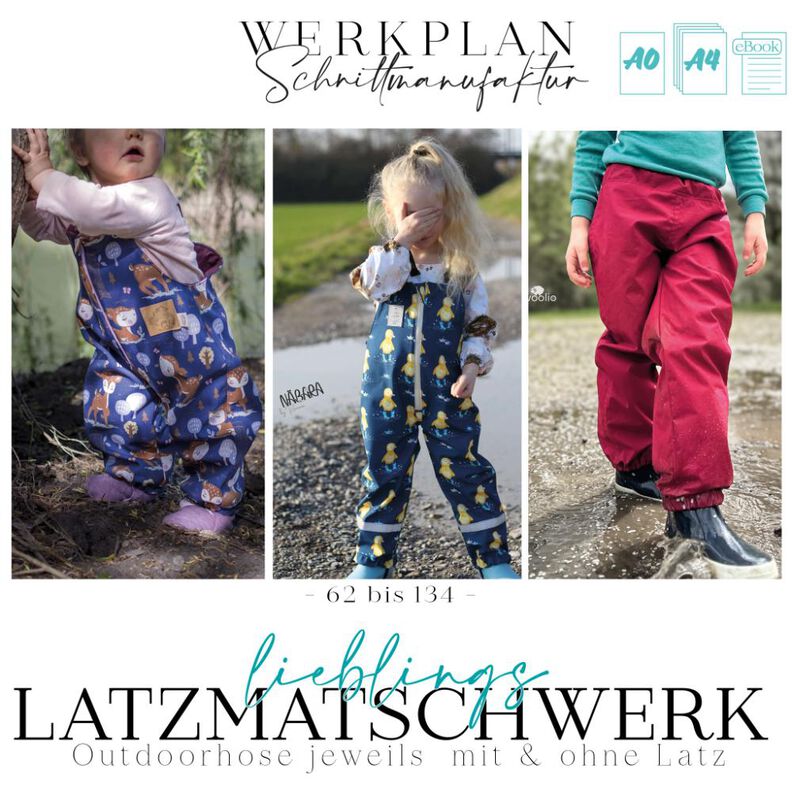 Outdoor Latzmatschwerk | 62-134 | Matschhose | A4 & A0 image number 1
