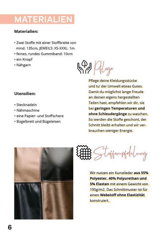 Schnittmuster nach Maß: Patchwork Kleid Damen Lederkleid image number 7