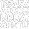 12cm Doodle Buchstaben und Zahlen Stickdatei Alphabet Zahl thumbnail number 1
