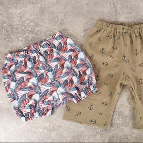 Lexi – Babyhose für den Sommer mit Gummizug Gr. 50-98, A4+A0