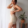 Xalli | Asymmetrischer Bikini, Top und Rock mit Ring thumbnail number 6
