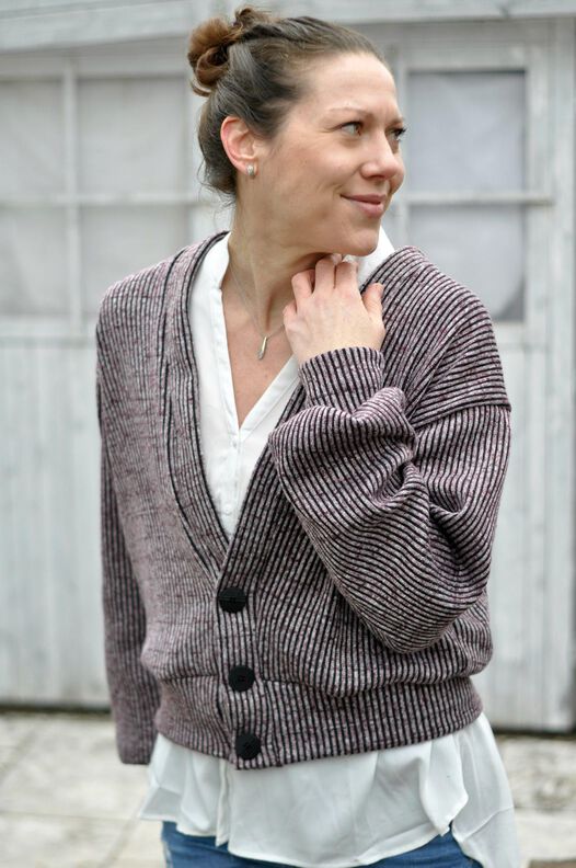 Oversize Cardigan OBEREGGEN Gr. 32-56 mit Beamerdatei image number 7