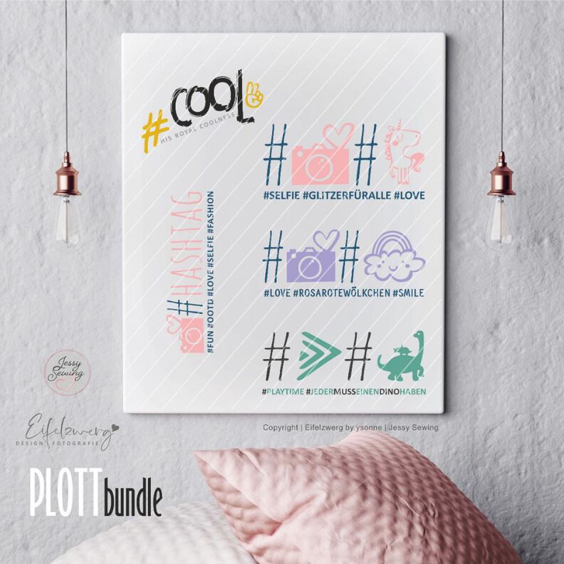 PLOTT *Bloggerstyle, Hashtag, Cool*Plottbundle image number 1