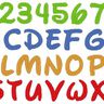 Buchstaben Zahlen in 3cm 4cm und 5cm Stickdatei thumbnail number 4