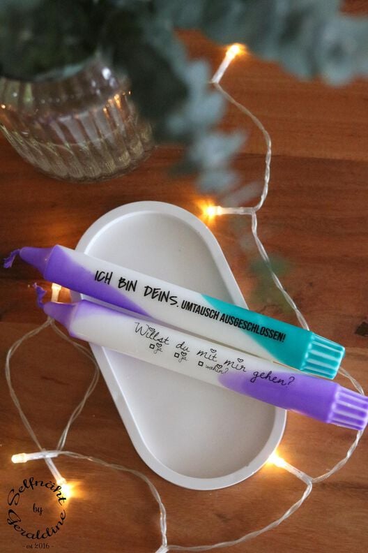  Druckvorlage "FUNNY-LOVE" S/W Kerzen/Anhänger PDF & JPG image number 4