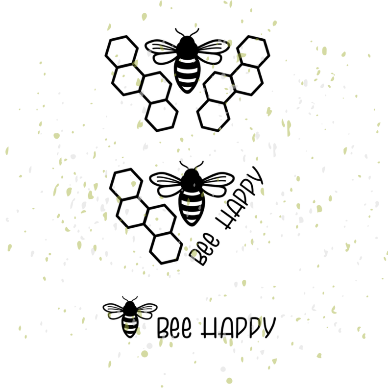 Biene bee happy Plotterdatei | DIY Hunger image number 1