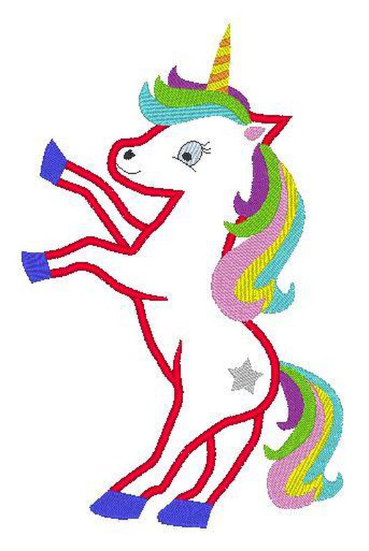 Stickdatei Einhorn image number 2