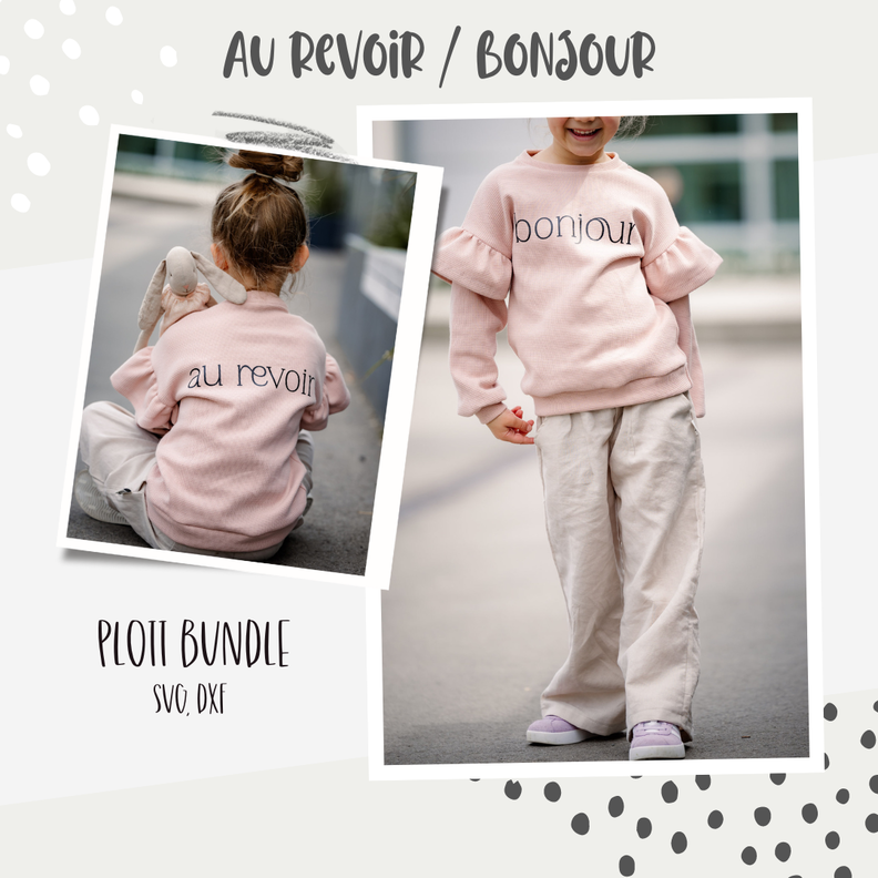 PLOTTDATEI - "BONJOUR / AU REVOIR" image number 1