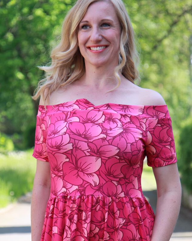 (Maxi)kleid Carmenkleid Kaya Nähanleitung und Schnittmuster  image number 4