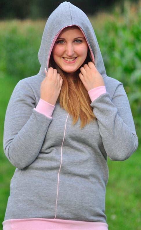 DAMENHOODIE MIT BABYBAUCHVERSION Gr. 32-50 image number 5
