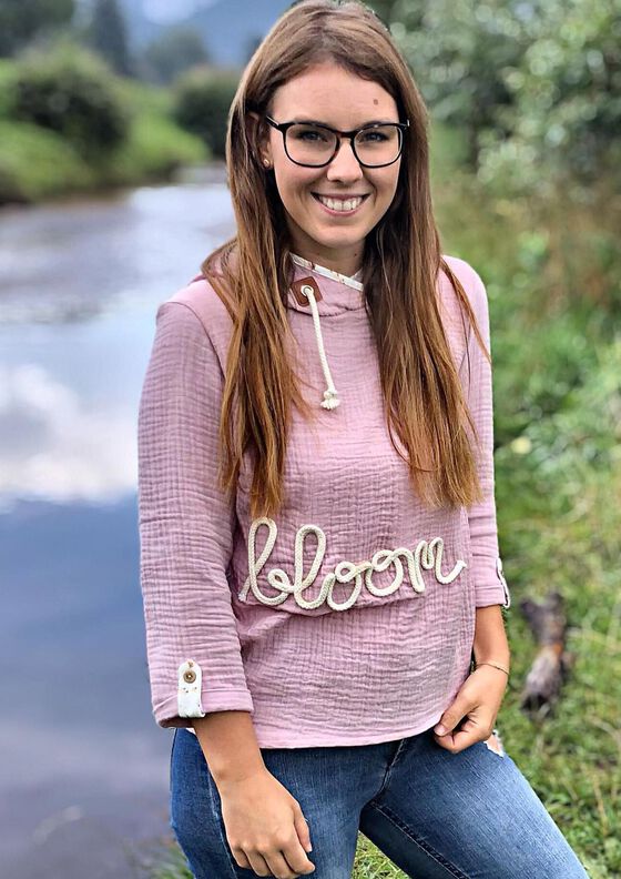 Musselin Hoodie Sweater Musling Gr. 32-50, Leinen, A4 + A0 image number 5
