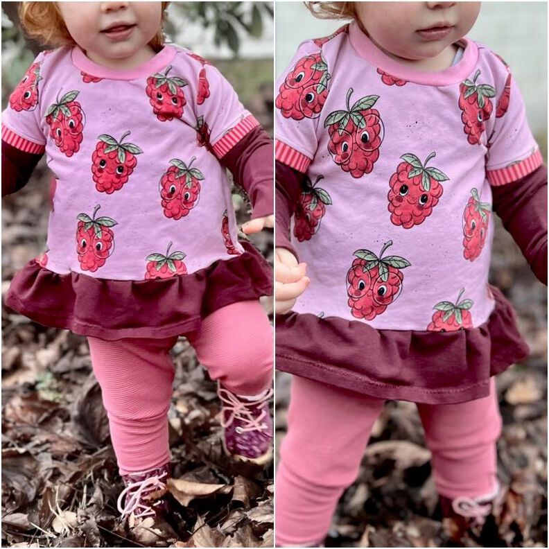 Schnittmuster Himbeerschnee Kuschelkleid Gr. 74 bis 164 image number 6