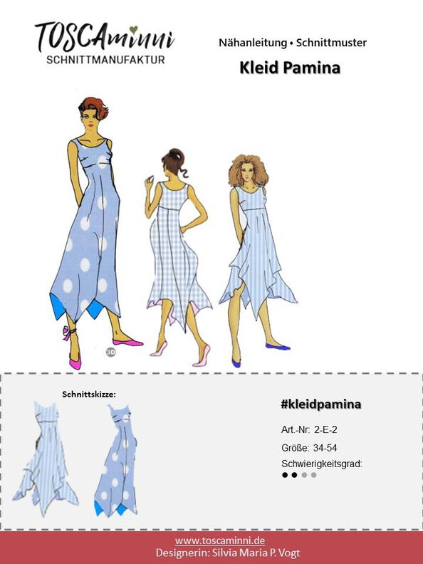 Jerseykleid Pamina Gr. 34-54 - A4/A0-Datei image number 8