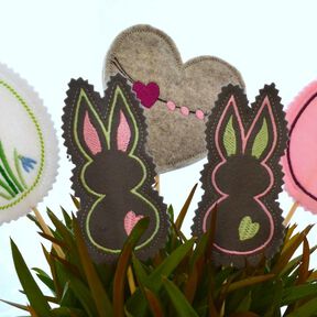 ITH Blumenstecker zu Ostern 4erlei 10x10cm