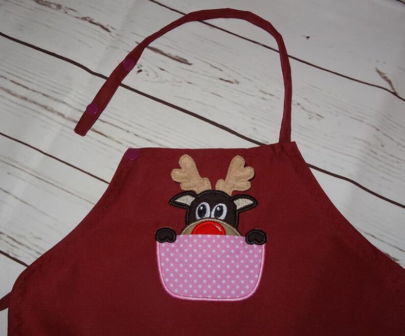 3-D Rentier Elch aus der Tasche Weihnachten ITH Stickdatei image number 8