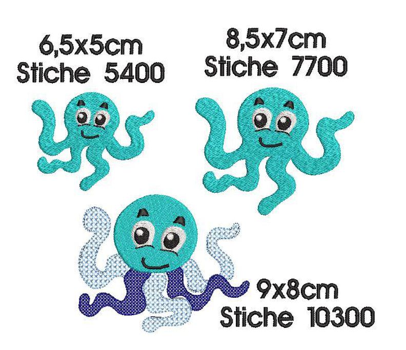 Stickdatei Unterwasserwelt SET 10x10cm Rahmen image number 6