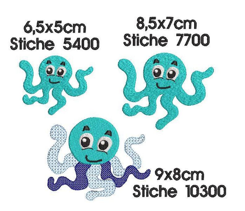 Stickdatei Unterwasserwelt SET 10x10cm Rahmen image number 6