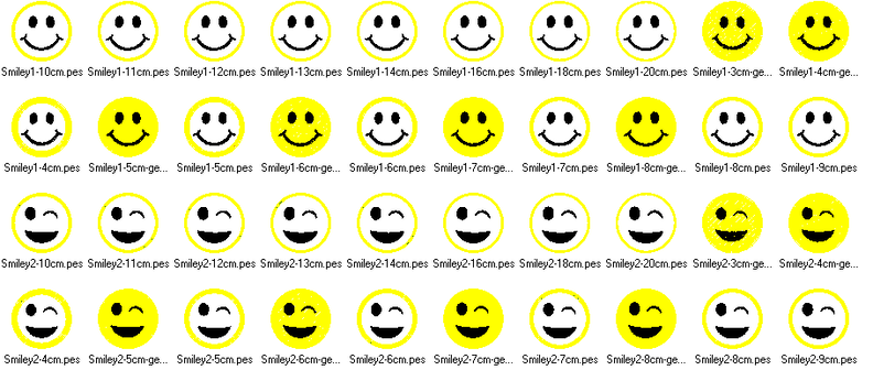 Stickdatei - Smiley image number 7