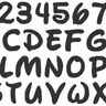 Buchstaben Zahlen in 3cm 4cm und 5cm Stickdatei thumbnail number 3
