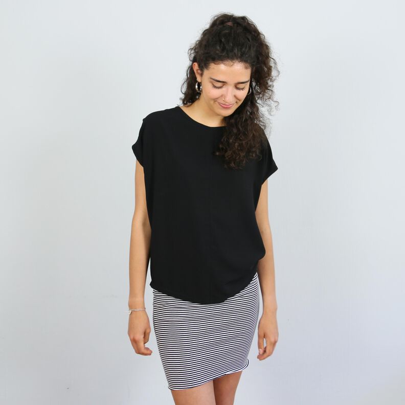 FRAU ILVIE - kurze Bluse mit Rückenschlitz XS-XL image number 6