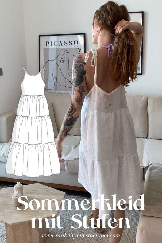 Stufenkleid /Cami Kleid / Volantkleid / Maxikleid image number 3