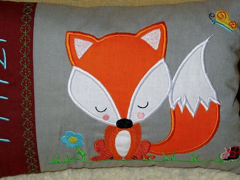 Fuchs - Kissen ITH - Stickdatei mit Taschenbild image number 5