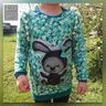 Hase Valentin Applikationsvorlage thumbnail number 3