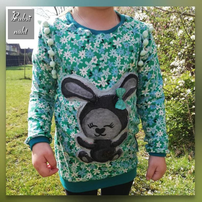 Hase Valentin Applikationsvorlage image number 3