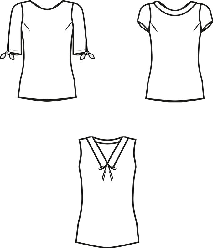 BECCA- Bluse oder Kleid PDF-A4, A0 und BEAMER image number 10