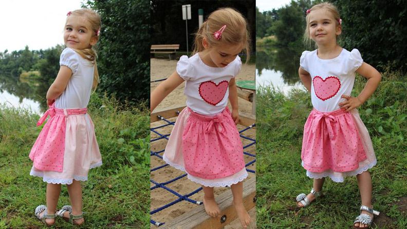 Dirndl "LONI" - Schnitt & E-Book, Gr 62-104 - Set aus Shirt, Rock & Schürze / Schnittmuster und Nähanleitung image number 1