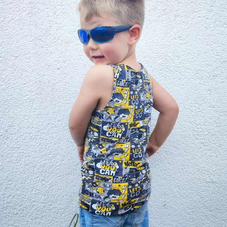 Baumwoll-Jersey Unterhemd "Under-Hop" mit Spitze 80-152 image number 1