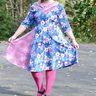  Kleid Valentina mit Godet Gr. 48-56  beamerfähig thumbnail number 2