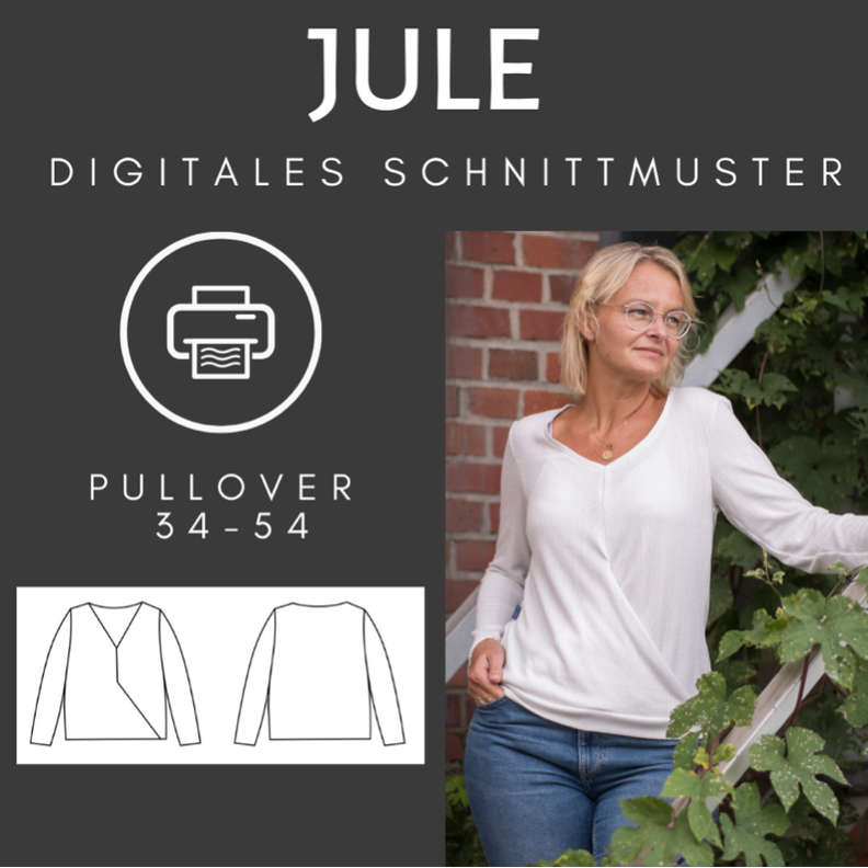 Jule- Schnittmuster Wickelshirt 34-54 image number 1