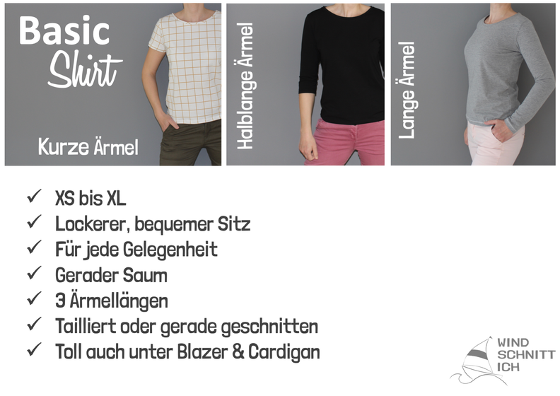 Basic Shirt | kurz, halblang, Langarmshirt | A4, A0, Beamer image number 10