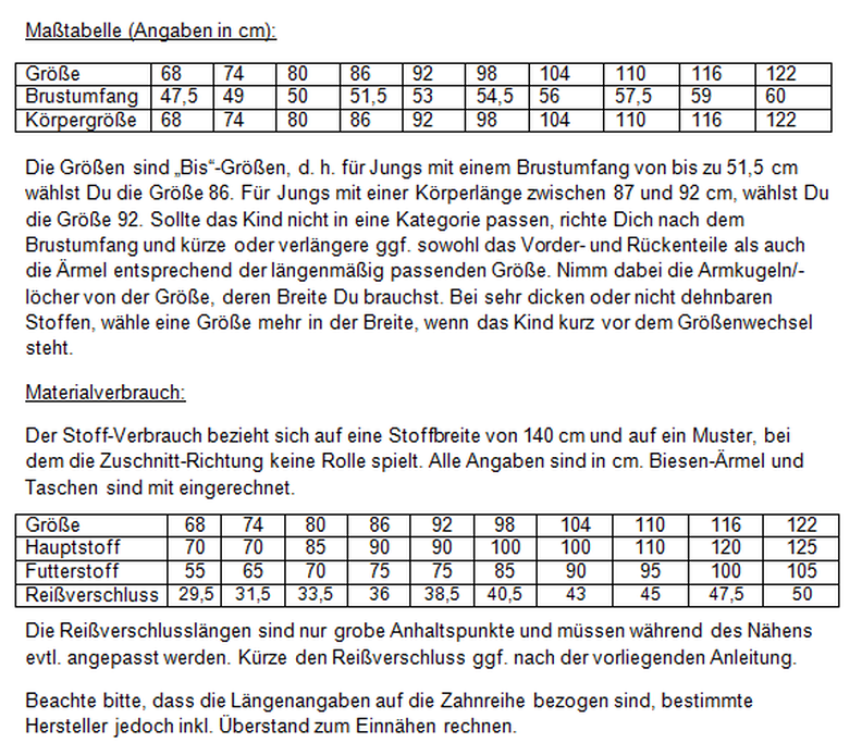 Jespers Jäckchen Nähanleitung und Schnittmuster Gr. 68 - 122 image number 9