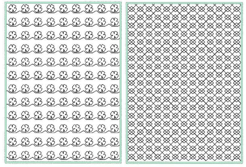 voll flächige Stickdatei zum Stoff besticken 13x18cm image number 5