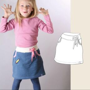 "Cozy-Skirt" Sweat-Rock / Schnittmuster und Nähanleitung
