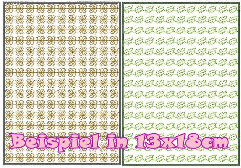 voll flächige Stickdatei zum Stoff besticken 16x26cm image number 3